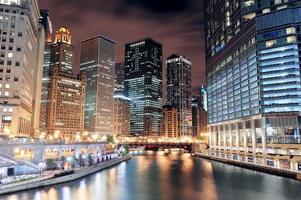 passeggiata sul fiume Chicago foto