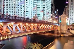 passeggiata sul fiume Chicago foto