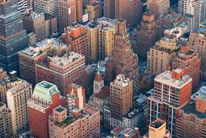 vista aerea dell'orizzonte di New York City Manhattan foto