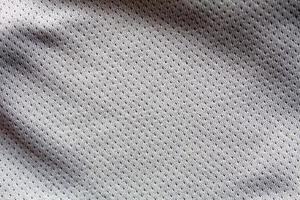 jersey di tessuto di abbigliamento sportivo di colore grigio foto