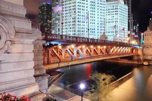 passeggiata sul fiume Chicago foto