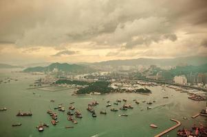 vista aerea di Hong Kong foto