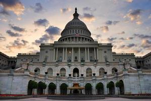 primo piano della costruzione di Capitol Hill, Washington DC foto