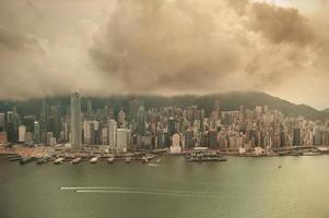 vista aerea di Hong Kong foto