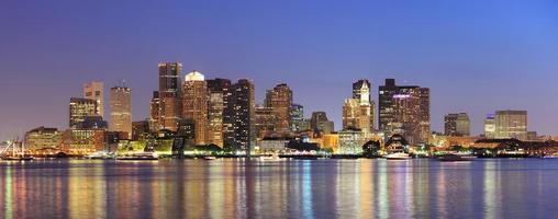 skyline urbano del centro di Boston foto