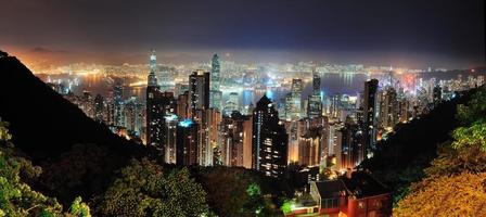 Hong Kong di notte foto