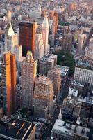 vista aerea della via di New York City Manhattan foto