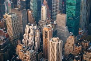 vista aerea dell'orizzonte di New York City Manhattan foto