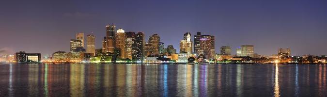 skyline urbano del centro di Boston foto