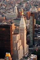 vista aerea della via di New York City foto