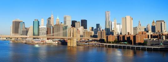 panorama dell'orizzonte di manhattan foto