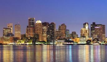 skyline urbano del centro di Boston foto