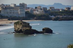 bassa marea, biarritz biscaglia foto