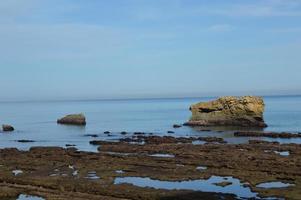 bassa marea, biarritz biscaglia foto