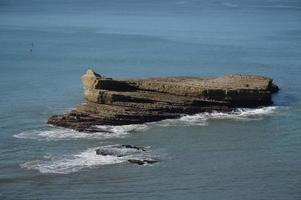 bassa marea, biarritz biscaglia foto