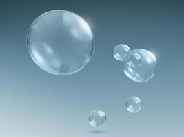 sapone trasparente o bolle d'acqua foto