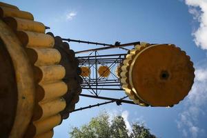 ruota panoramica, città di pripyat nella zona di esclusione di chernobyl, ucraina foto