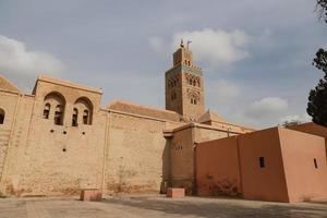 moschea kutubiyya a marrakech, marocco foto