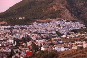 chefchaouen città in marocco foto