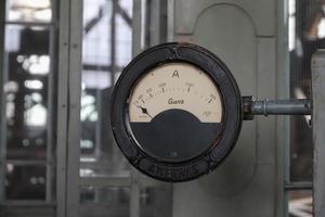 pannello di controllo di una vecchia centrale elettrica foto