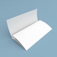 opuscolo ripiegabile in bianco brochure di carta bianca