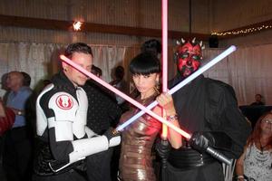 los angeles, 6 settembre - bai ling alla notte di fantascienza, fantasy e horror dopo la festa allo stadio iatse 80 il 6 settembre 2014 a burbank, ca foto