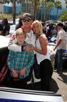 los angeles, 12 aprile - Cole Hauser, figlio, Cynthia daniel al long beach grand prix pro celeb race day al circuito di long beach grand prix il 12 aprile 2014 a long beach, ca foto