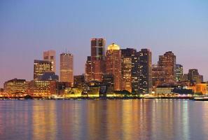 vista sullo skyline di boston foto