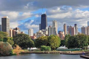 vista sullo skyline di Chicago foto