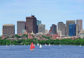 vista sullo skyline di boston foto