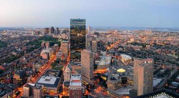 vista sul paesaggio urbano di Boston foto