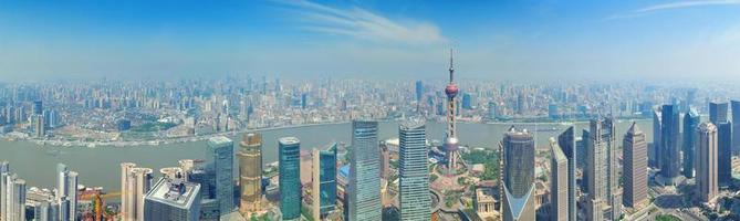 vista panoramica di shanghai foto