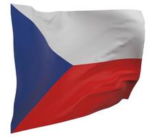 bandiera della repubblica ceca isolata foto