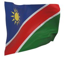bandiera della Namibia isolata foto