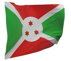bandiera del burundi isolata foto