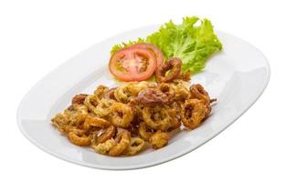 anelli di calamari fritti foto