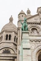 l'architettura esterna del sacre coeur, montmartre, parigi, francia foto