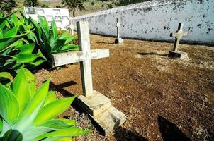 tipico cimitero mediterraneo spagnolo foto