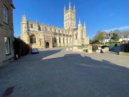 Gloucester nel Regno Unito nell'aprile 2021. una vista della cattedrale di Gloucester foto