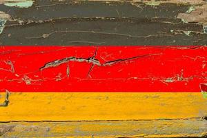 3d bandiera della germania su legno foto