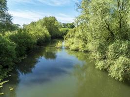 River derwent at wheldrake ings, North Yorkshire, Inghilterra foto