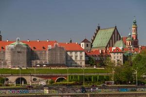 Varsavia, Polonia. centro storico - famoso castello reale. patrimonio mondiale dell'unesco. foto