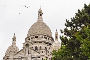 l'architettura esterna del sacre coeur, montmartre, parigi, francia foto