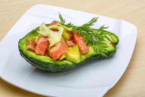 insalata di salmone e avocado foto