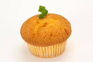 muffin dolce gustoso servito alla menta foto