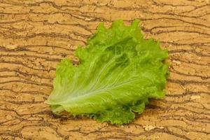 foglie di insalata verde di cucina dietetica foto