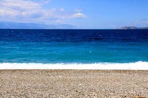 spiaggia sull'isola di samos, in grecia foto