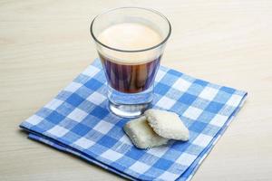 espresso con biscotti foto