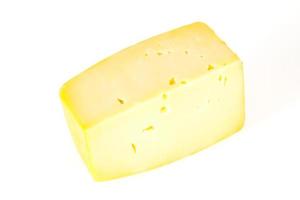 mattone di formaggio saporito giallo duro foto