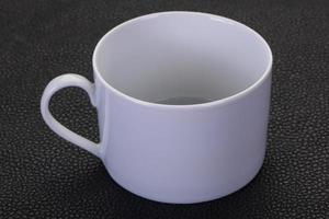 tazza di ceramica vuota foto